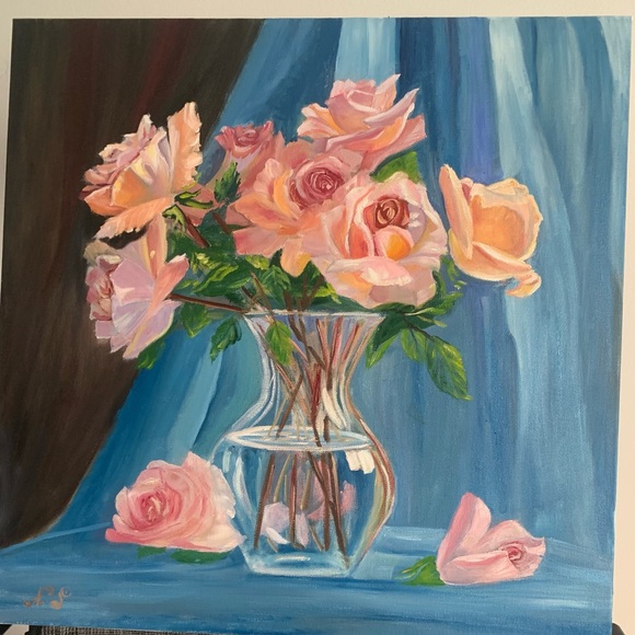 Original oil painting size 20”*20” - Picture 1 of 1